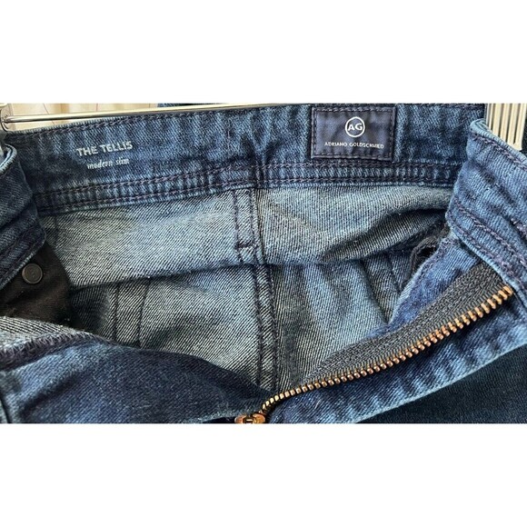 Adriano Goldschmied Jeans Mens 31x34 Blue Modern Slim Tellis Jean - Picture 4 of 5